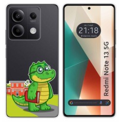 Funda Silicona Transparente para Xiaomi Redmi Note 13 5G diseño Coco Dibujos