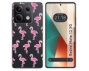 Funda Silicona Transparente para Xiaomi Redmi Note 13 5G diseño Flamenco Dibujos