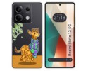 Funda Silicona Transparente para Xiaomi Redmi Note 13 5G diseño Jirafa Dibujos