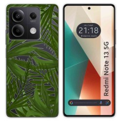 Funda Silicona Transparente para Xiaomi Redmi Note 13 5G diseño Jungla Dibujos