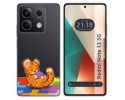 Funda Silicona Transparente para Xiaomi Redmi Note 13 5G diseño Leopardo Dibujos