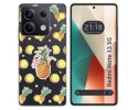 Funda Silicona Transparente para Xiaomi Redmi Note 13 5G diseño Piña Dibujos