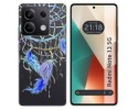 Funda Silicona Transparente para Xiaomi Redmi Note 13 5G diseño Plumas Dibujos