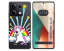 Funda Silicona Transparente para Xiaomi Redmi Note 13 5G diseño Unicornio Dibujos