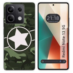 Funda Silicona para Xiaomi Redmi Note 13 5G diseño Camuflaje 01 Dibujos