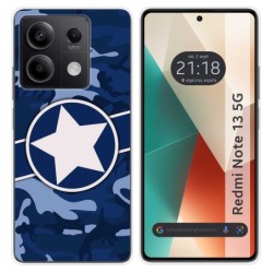 Funda Silicona para Xiaomi Redmi Note 13 5G diseño Camuflaje 03 Dibujos