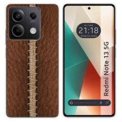Funda Silicona para Xiaomi Redmi Note 13 5G diseño Cuero 01 Dibujos