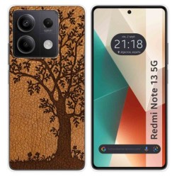 Funda Silicona para Xiaomi Redmi Note 13 5G diseño Cuero 03 Dibujos