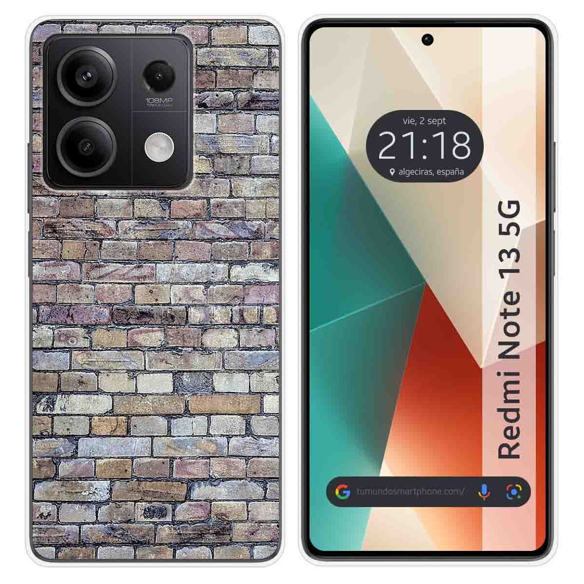 Funda Silicona para Xiaomi Redmi Note 13 5G diseño Ladrillo 02 Dibujos