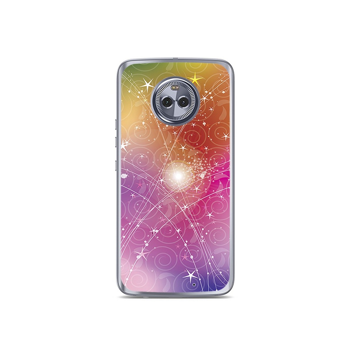Funda Gel Tpu para Motorola Moto X4 Diseño Abstracto Dibujos