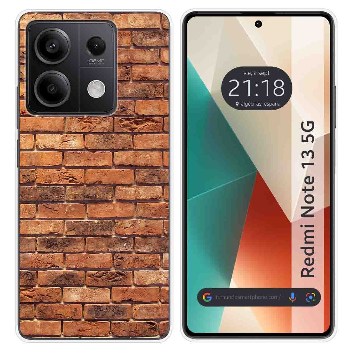 Funda Silicona para Xiaomi Redmi Note 13 5G diseño Ladrillo 04 Dibujos