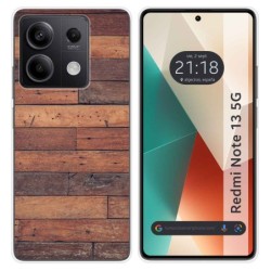 Funda Silicona para Xiaomi Redmi Note 13 5G diseño Madera 03 Dibujos
