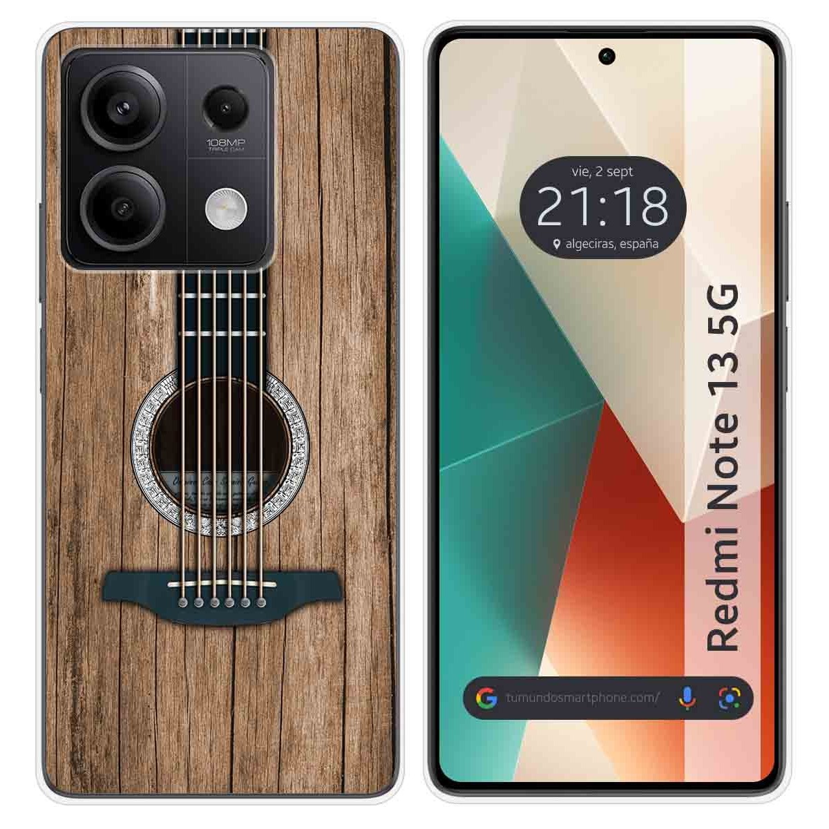 Funda Silicona para Xiaomi Redmi Note 13 5G diseño Madera 11 Dibujos