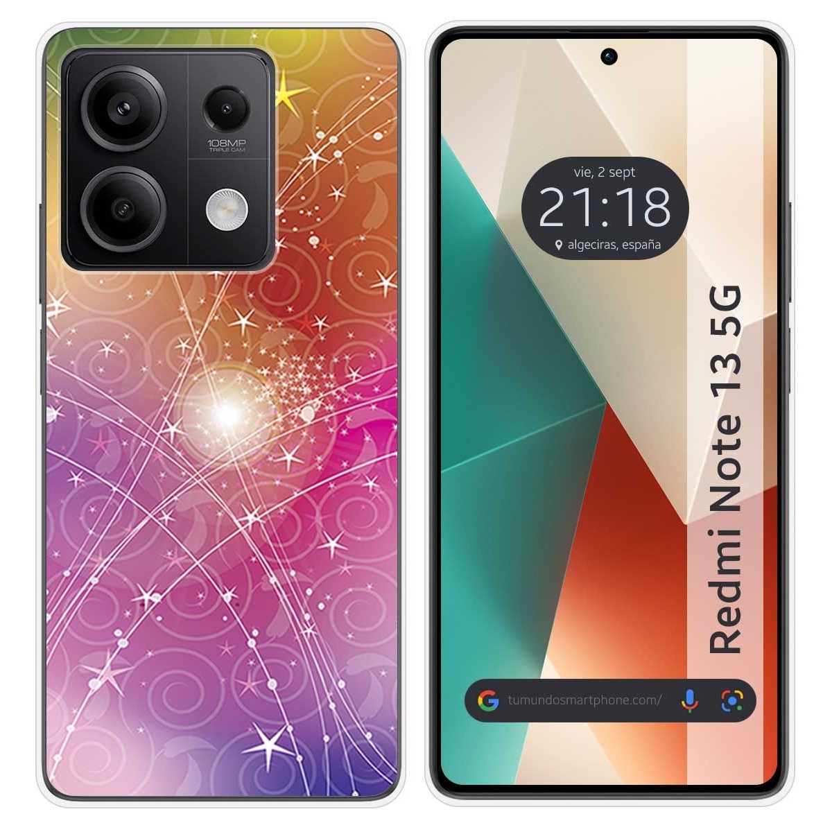 Funda Silicona para Xiaomi Redmi Note 13 5G diseño Abstracto Dibujos