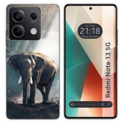Funda Silicona para Xiaomi Redmi Note 13 5G diseño Elefante Dibujos