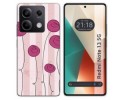 Funda Silicona para Xiaomi Redmi Note 13 5G diseño Flores Vintage Dibujos