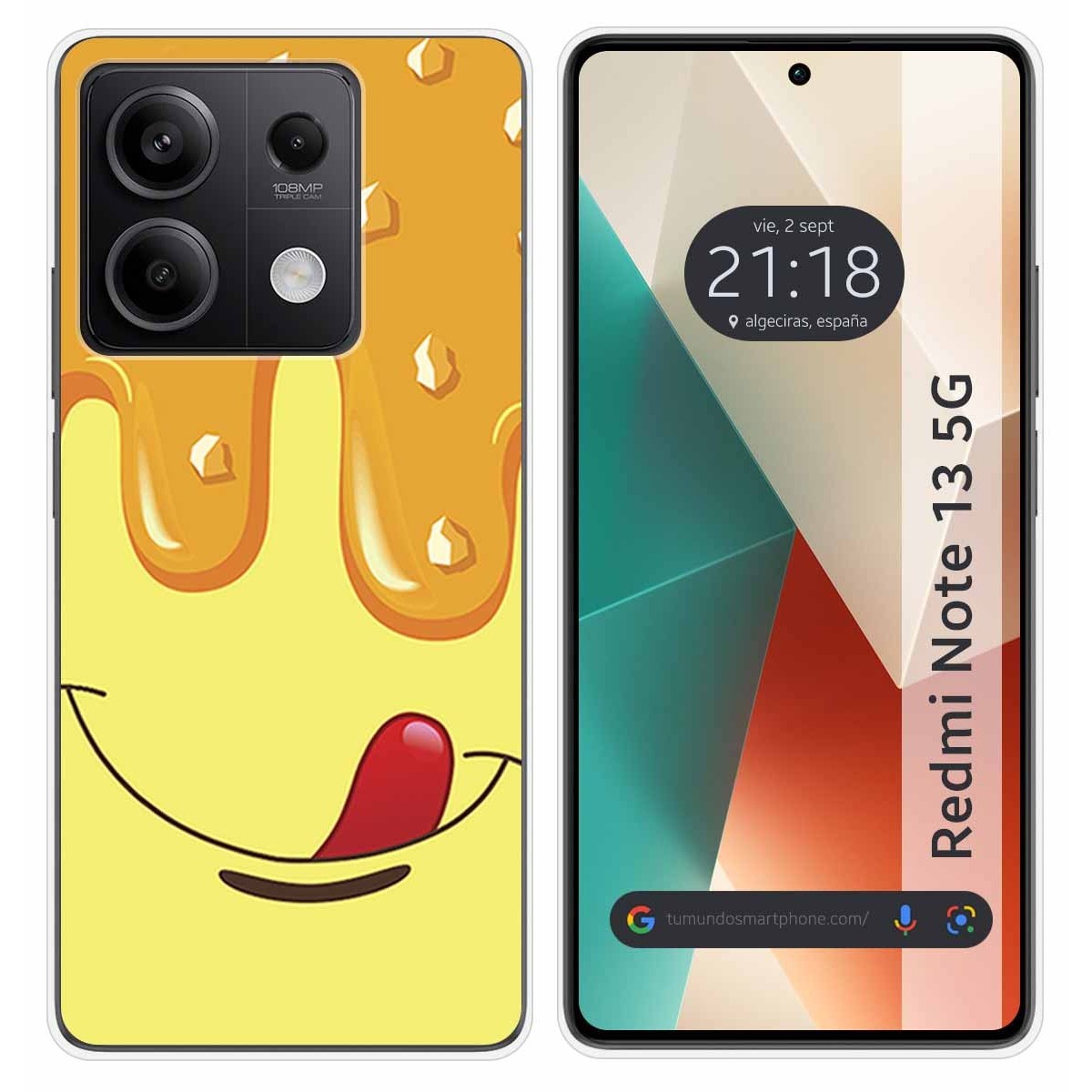 Funda Silicona para Xiaomi Redmi Note 13 5G diseño Helado Vainilla Dibujos