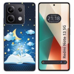 Funda Silicona para Xiaomi Redmi Note 13 5G diseño Libro Cuentos Dibujos