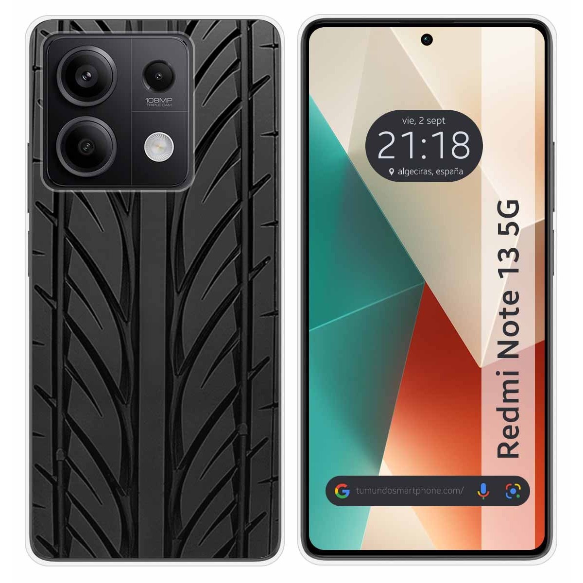 Funda Silicona para Xiaomi Redmi Note 13 5G diseño Neumatico Dibujos