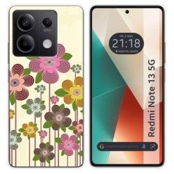Funda Silicona para Xiaomi Redmi Note 13 5G diseño Primavera En Flor Dibujos