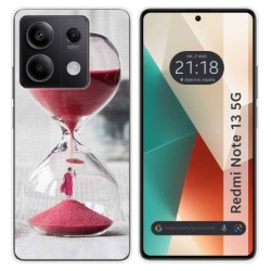 Funda Silicona para Xiaomi Redmi Note 13 5G diseño Reloj Dibujos