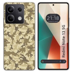 Funda Silicona para Xiaomi Redmi Note 13 5G diseño Sand Camuflaje Dibujos