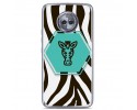 Funda Gel Tpu para Motorola Moto X4 Diseño Cebra Dibujos