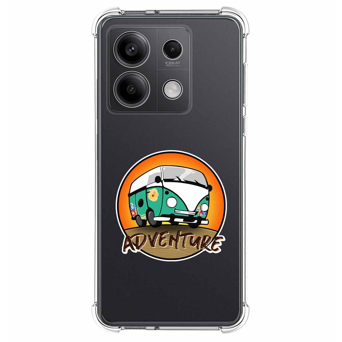 Funda Silicona Antigolpes para Xiaomi Redmi Note 13 5G diseño Adventure Dibujos