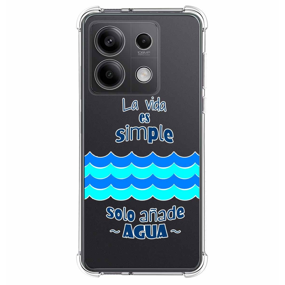 Funda Silicona Antigolpes para Xiaomi Redmi Note 13 5G diseño Agua Dibujos