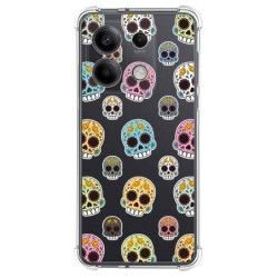 Funda Silicona Antigolpes para Xiaomi Redmi Note 13 5G diseño Catrina Dibujos