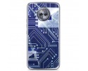 Funda Gel Tpu para Motorola Moto X4 Diseño Circuito Dibujos