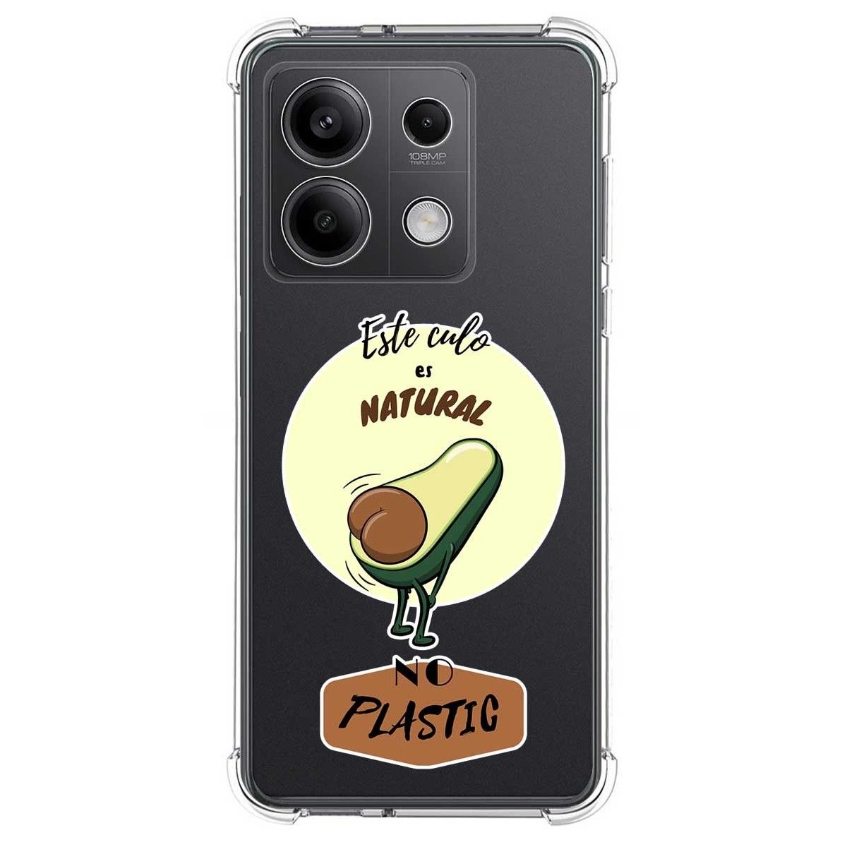 Funda Silicona Antigolpes para Xiaomi Redmi Note 13 5G diseño Culo Natural Dibujos