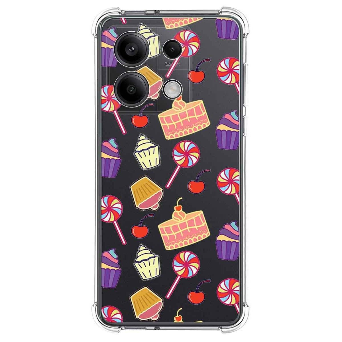 Funda Silicona Antigolpes para Xiaomi Redmi Note 13 5G diseño Dulces 01 Dibujos