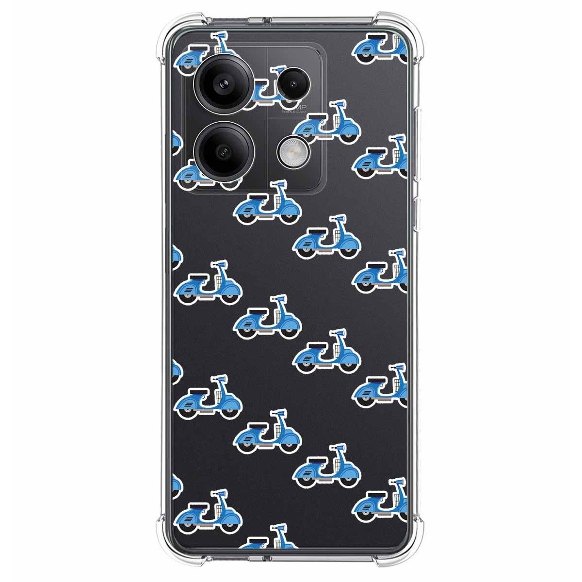 Funda Silicona Antigolpes para Xiaomi Redmi Note 13 5G diseño Scooter Dibujos