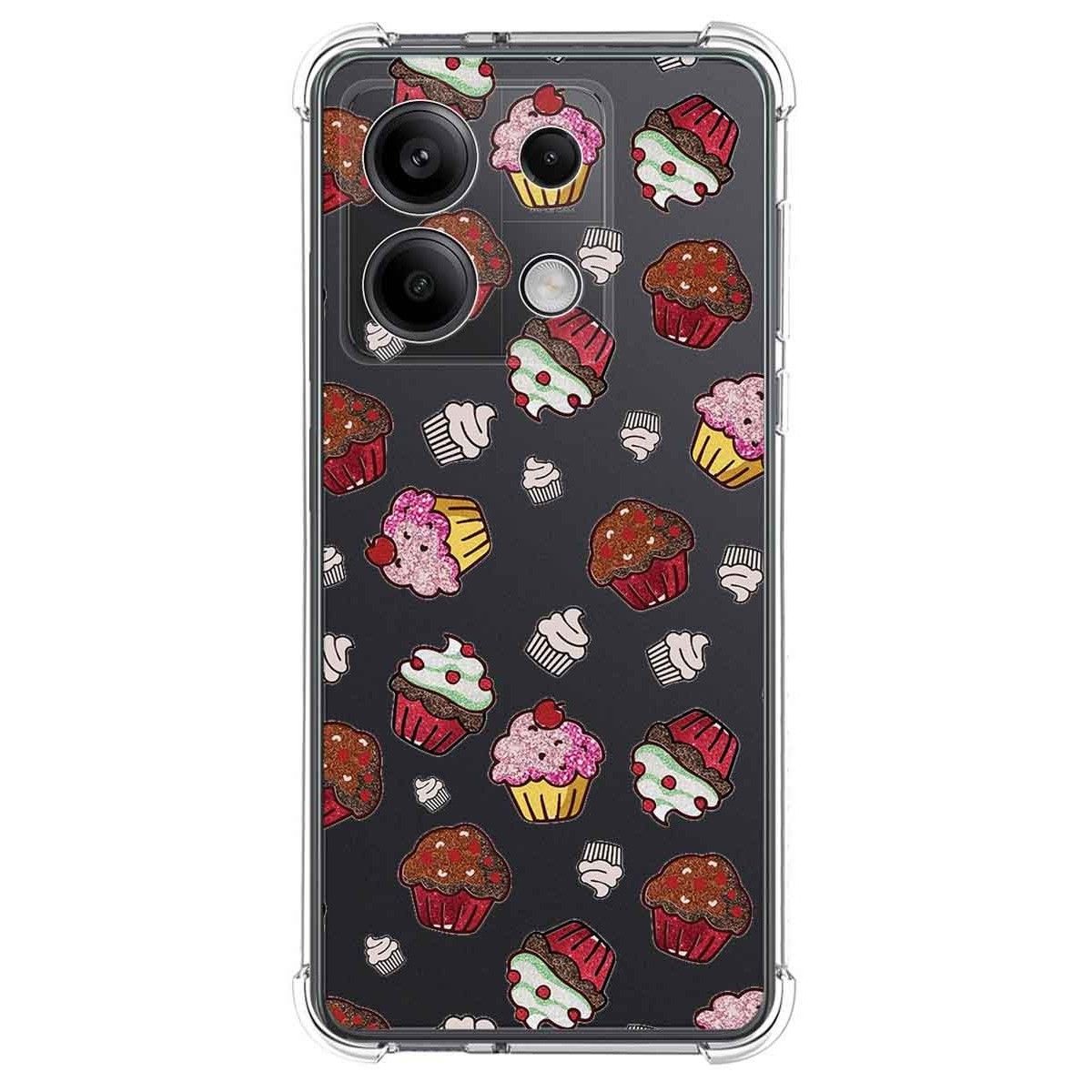 Funda Silicona Antigolpes para Xiaomi Redmi Note 13 5G diseño Muffins Dibujos