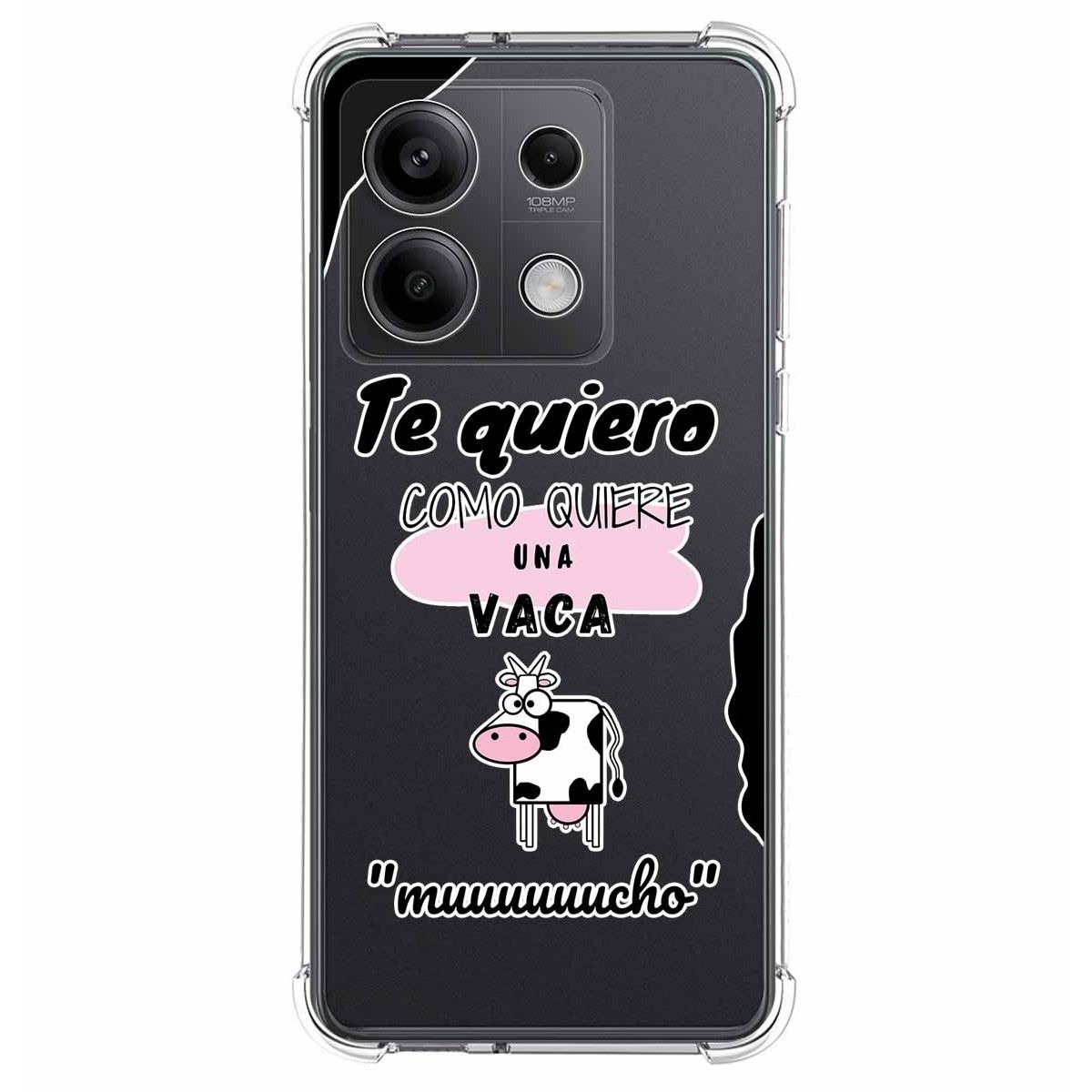 Funda Silicona Antigolpes para Xiaomi Redmi Note 13 5G diseño Vaca Dibujos