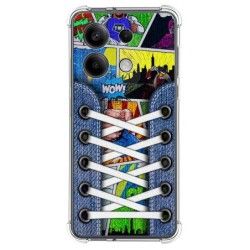 Funda Silicona Antigolpes para Xiaomi Redmi Note 13 5G diseño Zapatillas 14 Dibujos