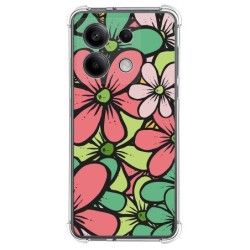 Funda Silicona Antigolpes para Xiaomi Redmi Note 13 5G diseño Flores 02 Dibujos