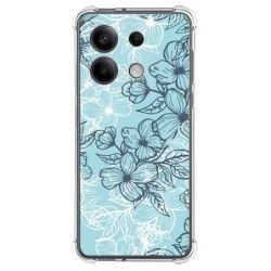 Funda Silicona Antigolpes para Xiaomi Redmi Note 13 5G diseño Flores 03 Dibujos