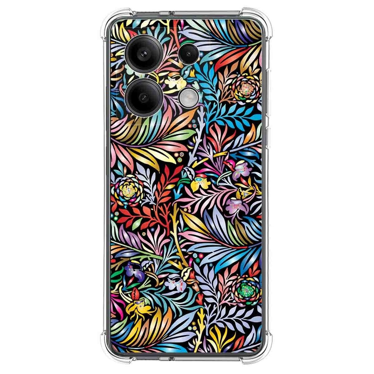 Funda Silicona Antigolpes para Xiaomi Redmi Note 13 5G diseño Flores 04 Dibujos