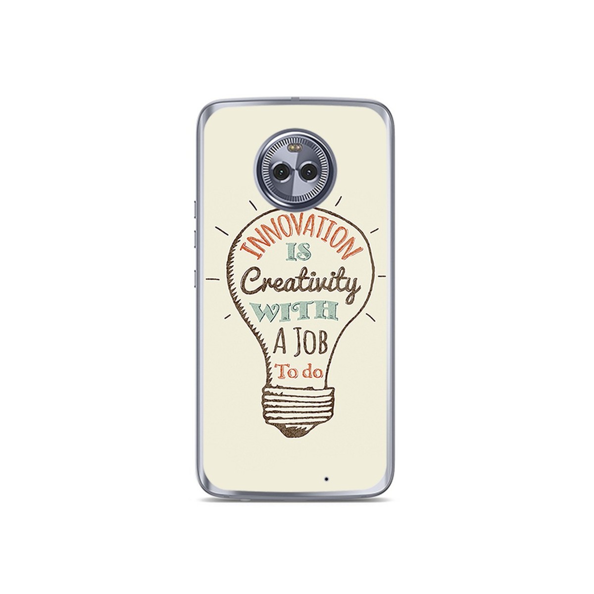 Funda Gel Tpu para Motorola Moto X4 Diseño Creativity Dibujos