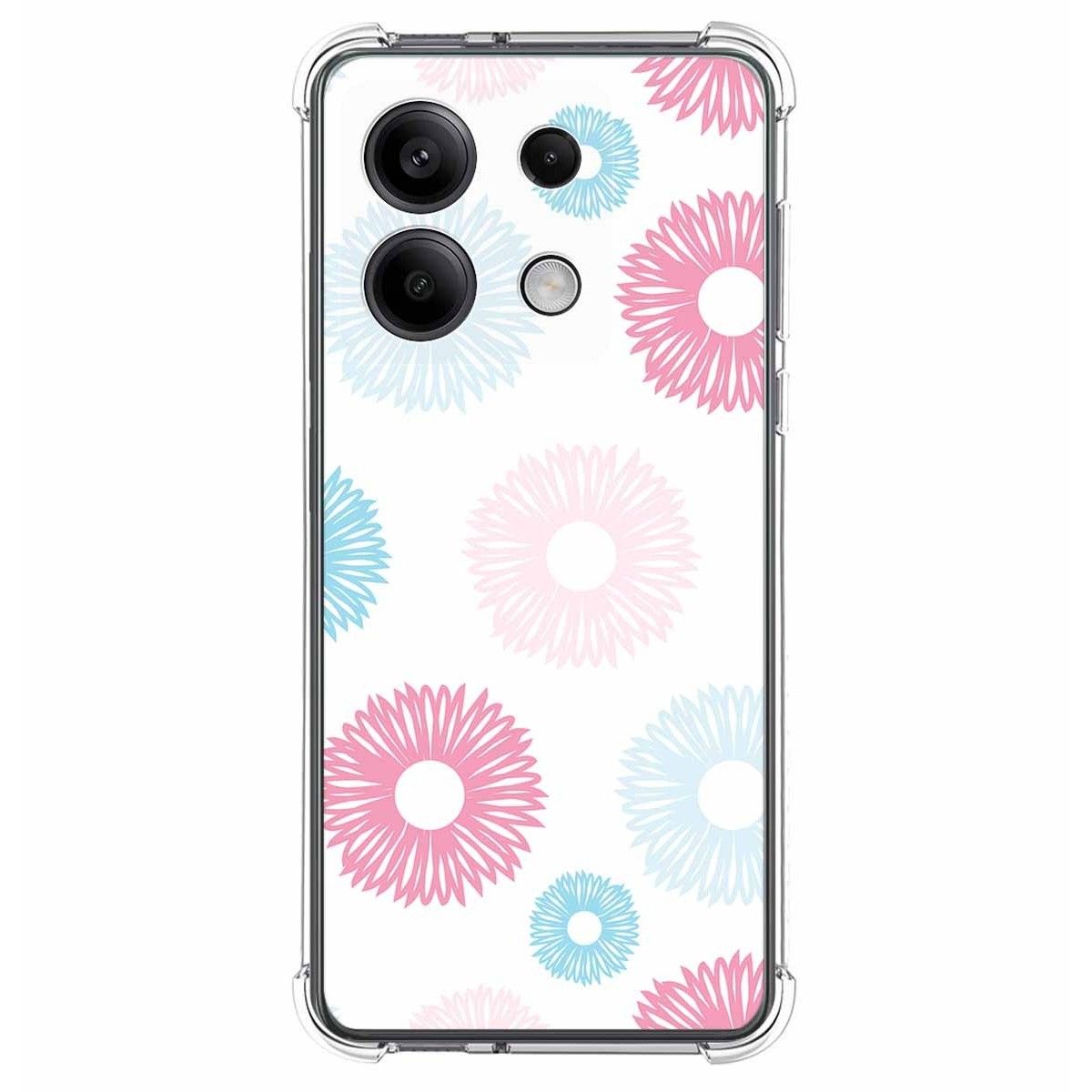 Funda Silicona Antigolpes para Xiaomi Redmi Note 13 5G diseño Flores 06 Dibujos