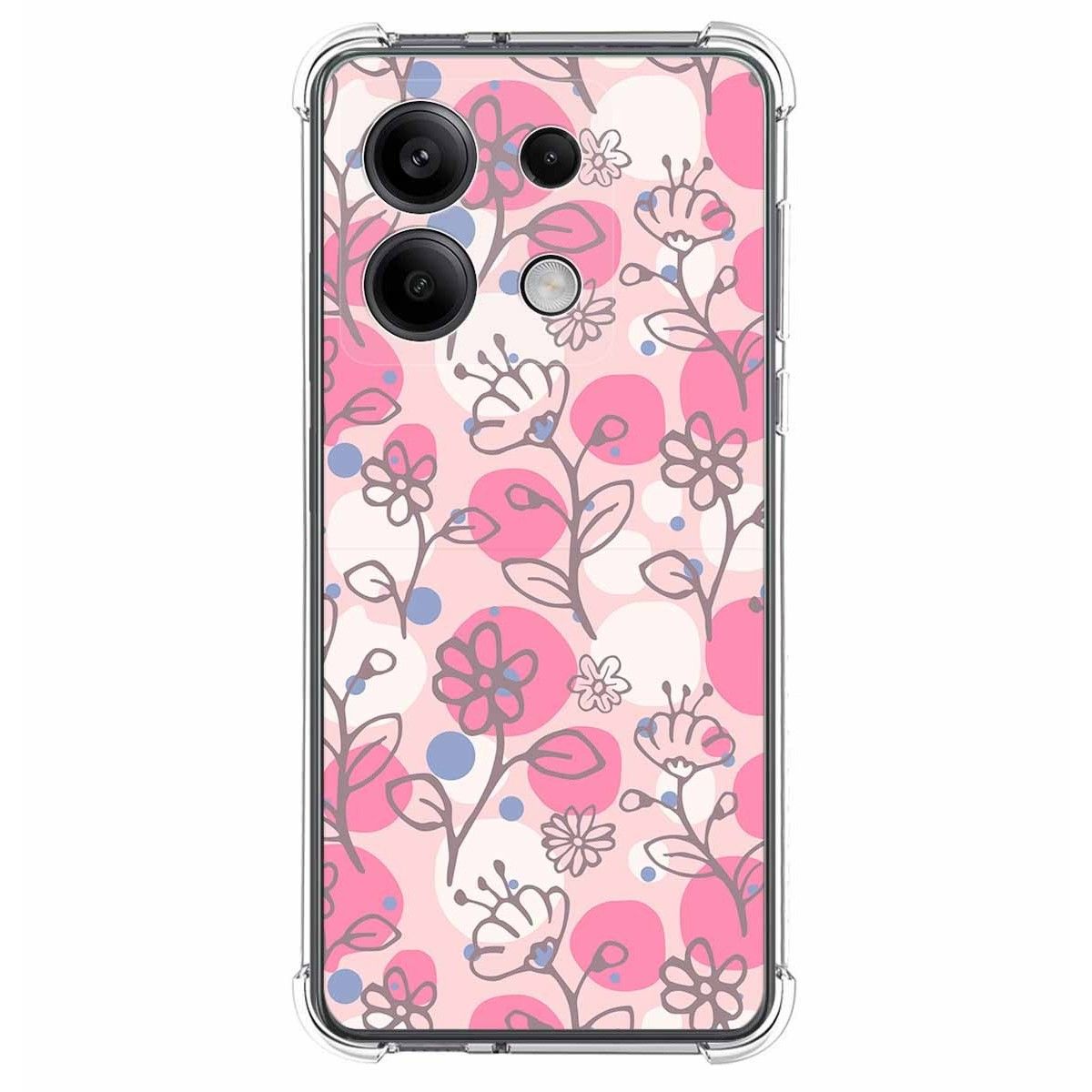 Funda Silicona Antigolpes para Xiaomi Redmi Note 13 5G diseño Flores 07 Dibujos