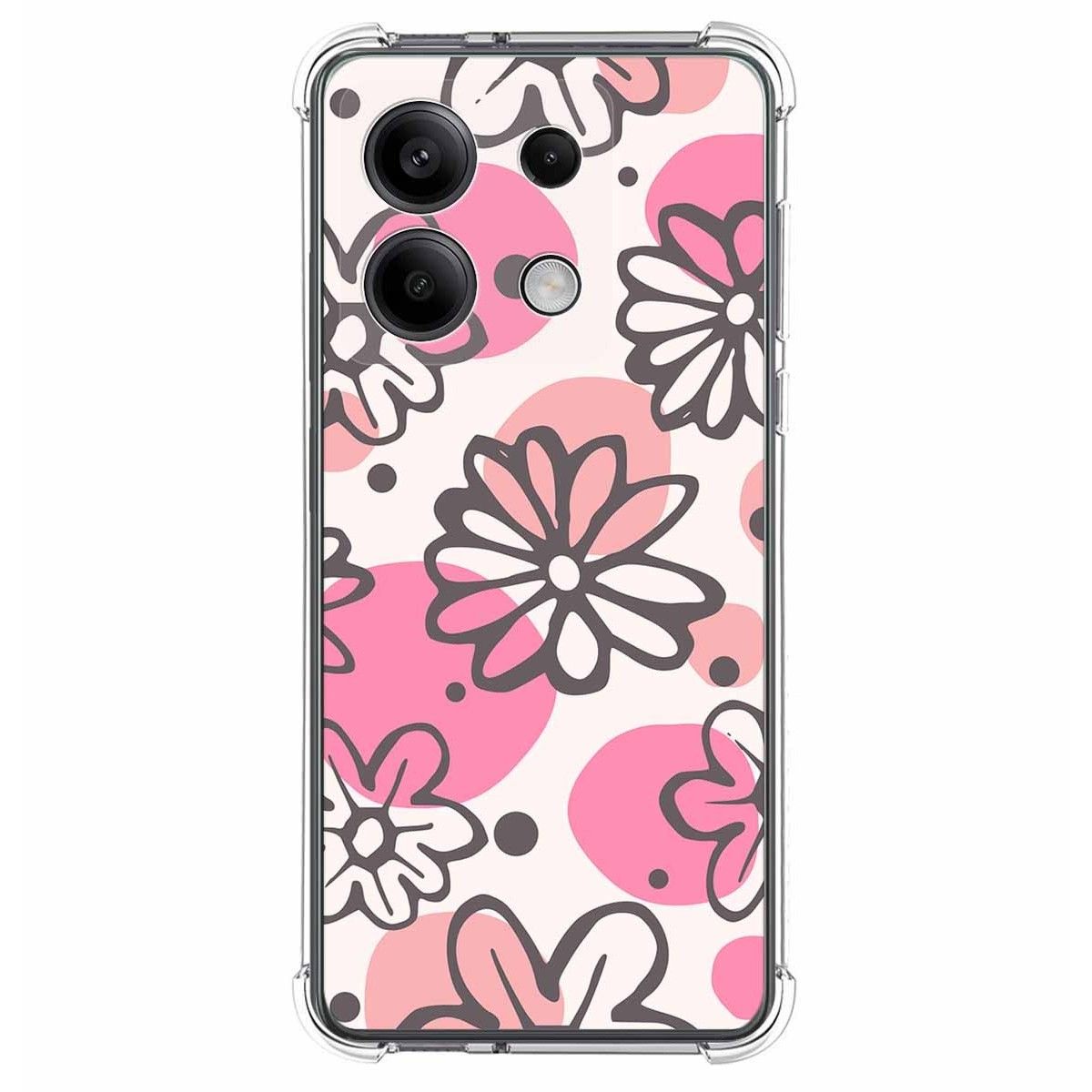 Funda Silicona Antigolpes para Xiaomi Redmi Note 13 5G diseño Flores 09 Dibujos