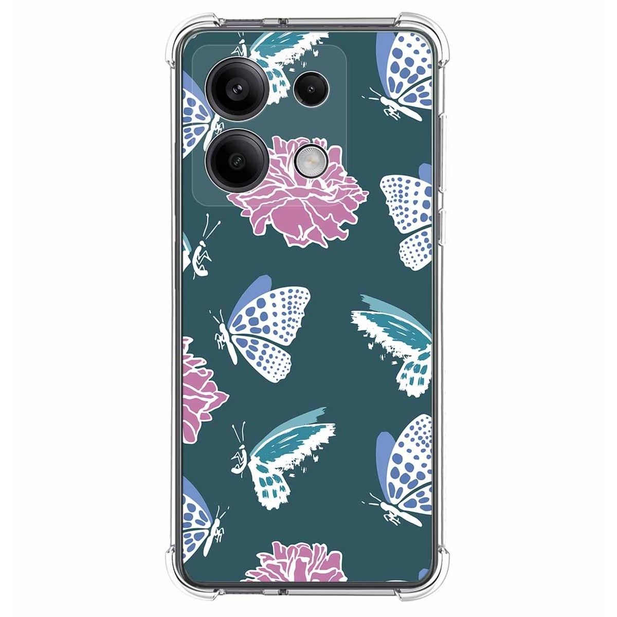 Funda Silicona Antigolpes para Xiaomi Redmi Note 13 5G diseño Flores 10 Dibujos