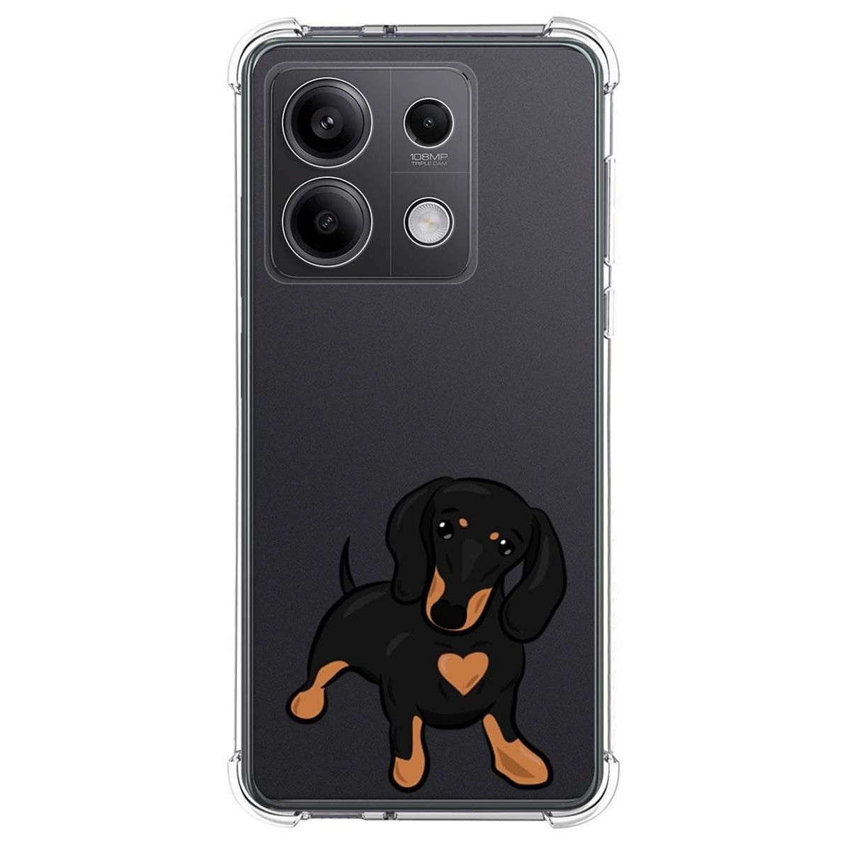 Funda Silicona Antigolpes para Xiaomi Redmi Note 13 5G diseño Perros 04 Dibujos