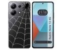 Funda Silicona Transparente para Xiaomi Redmi Note 13 4G diseño Araña Dibujos