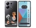 Funda Silicona Transparente para Xiaomi Redmi Note 13 4G diseño Avestruz Dibujos