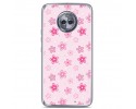 Funda Gel Tpu para Motorola Moto X4 Diseño Flores Dibujos
