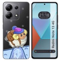 Funda Silicona Transparente para Xiaomi Redmi Note 13 4G diseño Cabra Dibujos